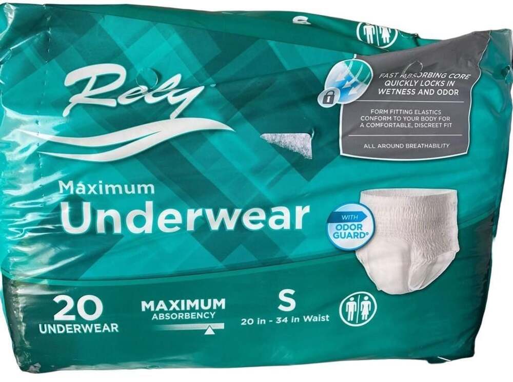 Rely Maximum Underwear Size S - 20 Count (2 packages)